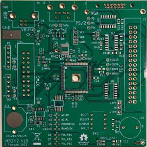 Microbox 2K2 6809 and FLEX based single board computer (Bare PCB)